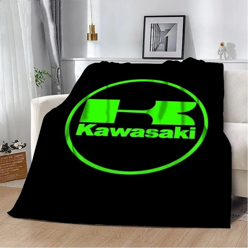 Cute Throw Blanket Sofa K-Kawasaki Fleece Blanket for Sofas Luxury Blankets Sofa Decoration Microfiber Bedding Home Interior