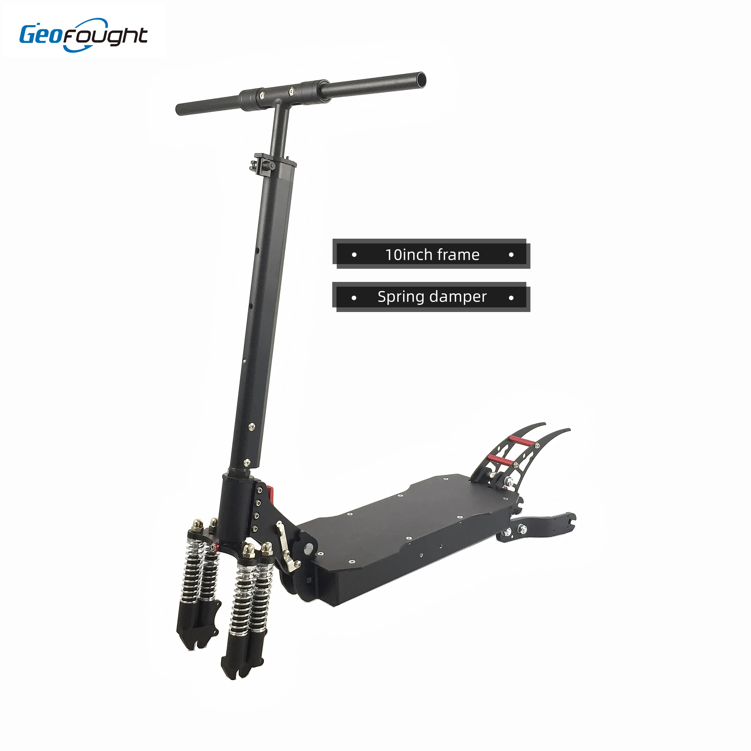 MOQ1 Hot sale Ready to Ship Aluminum Alloy Material 10 Inch Electric Scooter Frame Easy To Install