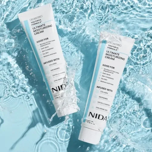 Imagen 1 del producto Crema hidratante diaria NIDA, fórmula juvenil, blanqueamiento definitivo, aclara las arrugas, líneas finas, crema de marca coreana, 1/3/5 Uds., 100ml