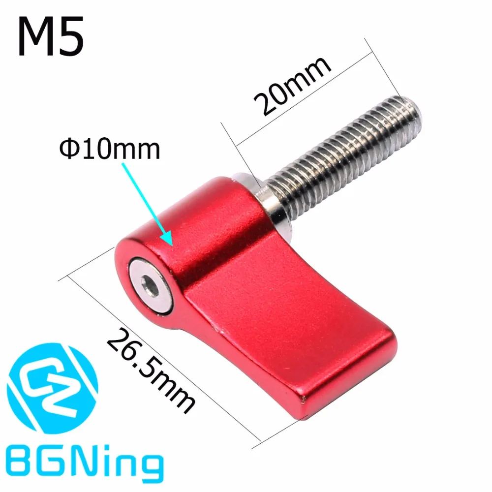 BGNing CNC M4 M5 M6 * 12mm 17mm 20mm Einstellbare Hand Schraube Enge Schloss Schrauben für DSLR Kamera 15mm Schiene Stange Folgen Fokus Teile – Detail 20