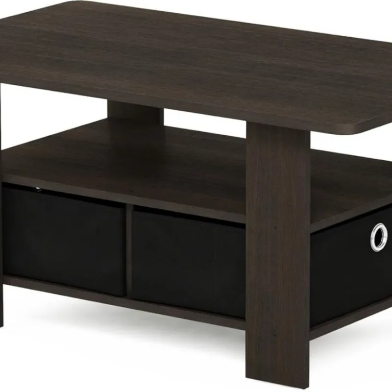 Coffee table living room coffee table storage with trash basket drawer living room apartment professional simple storage table