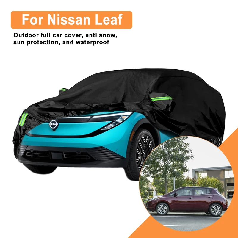 

Full Car Cover for Nissan Leaf Outdoor Use - Waterproof Snowproof Sunshade, Winter & Summer Auto Protection Accessories