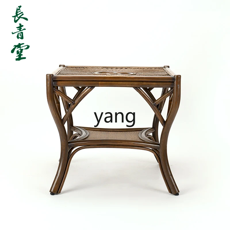 xyy rattan Chinese dining table for 4 people eating table medieval tea tea table household