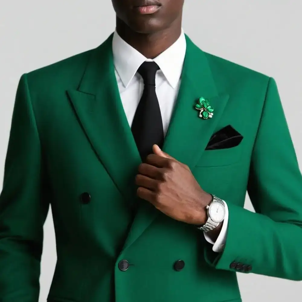 

Высококачественные коричневые мужские костюмы, комплект из двух предметов, облегающий модный красивый мужской деловой свадебный деловой костюм