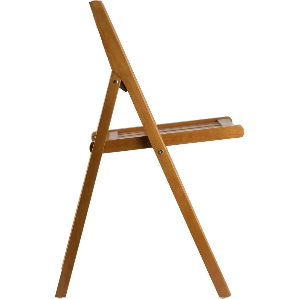 Winsome Robin-Juego plegable de silla de teca, 4 piezas