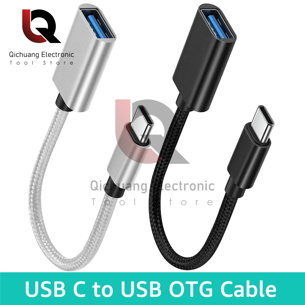 Convertidor de Cable USB 3,0 a tipo C OTG para Xiaomi, Huawei, Macbook Pro, Cable de datos, conector de unidad Flash, adaptador USB tipo C