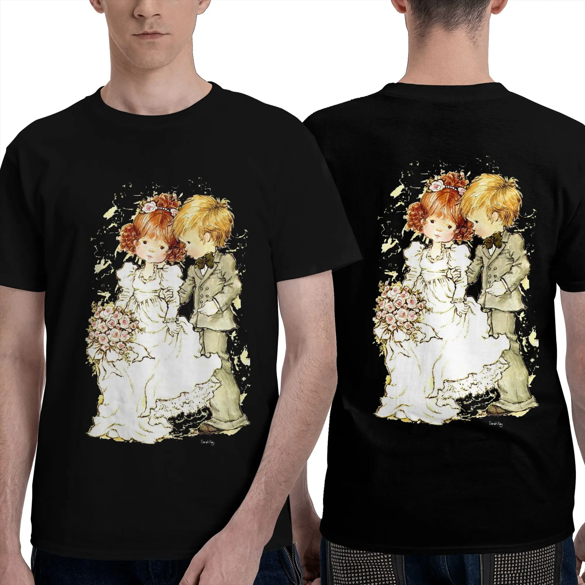 100% Cotton Sarah Kay Girl T-Shirt Men's Double Sided T Shirt Men O-Neck Summer Shirts Tops S-6XL