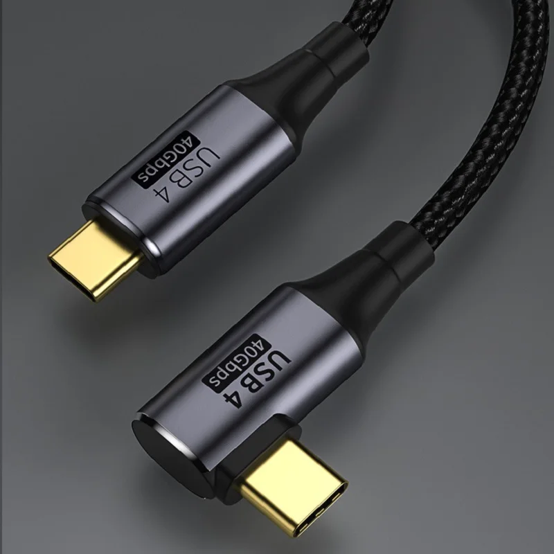 1M baru USB 4.0 40Gbps 20Gbps kompatibel Thunderbolt 3 Kabel PD 100W Gen3 USB4 Tipe C pengisian cepat Kabel 5A PD pengisian Data