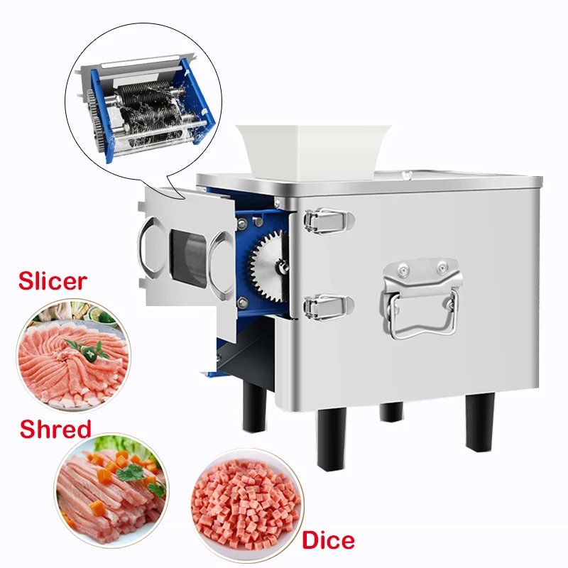 

Meat Strip Cutting Machine Pork Meat Slicer Cutter Meat Slicer and Grinder Chicken Cutting Machine