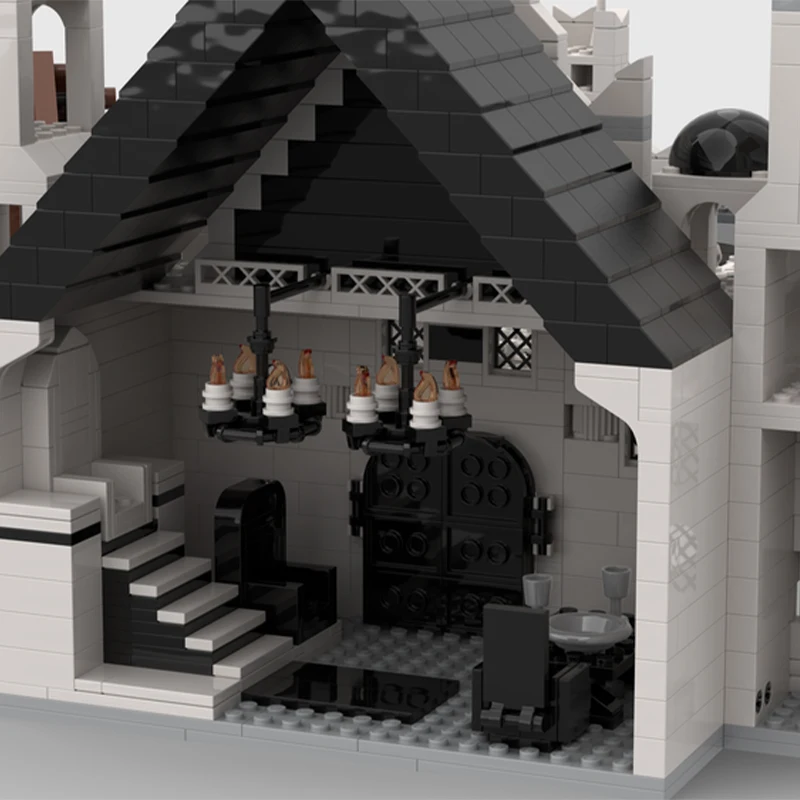 1524 قطعة Moc LOTRes المدينة البيضاء جوندور لتقوم بها بنفسك عرض عدة مهيب سيتاديل التعليم نموذج اللبنات عيد ميلاد اللعب هدية