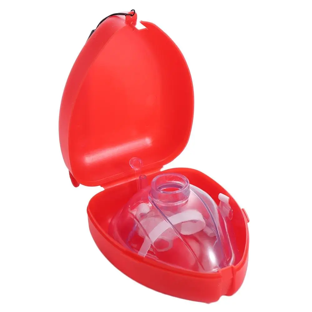 

Многоразовая дыхательная маска для СЛР, инструменты с односторонним клапаном, профессиональная маска для искусственного дыхания, дыхательная маска, красная СПР-спасательная маска