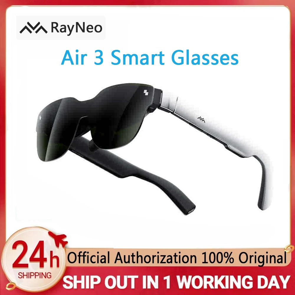 Rayneo Air 3 Smart AR Glasses 1080P 120Hz HD For Phone ipad PC Switch PlayStation Xbox UAV Giant Pocket Tv