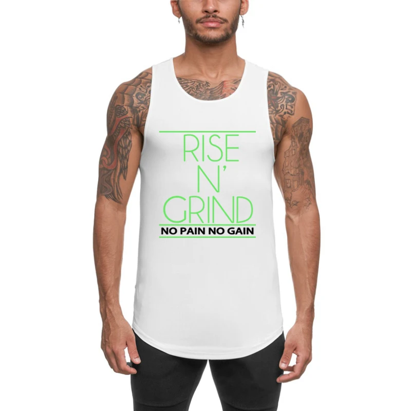 

2023 Brand Gym Men Mesh Casual Fitness Tank Tops Summer Fashion Sleeveless Quick-dry Breathable Workout Cool Feeling T-Shirts