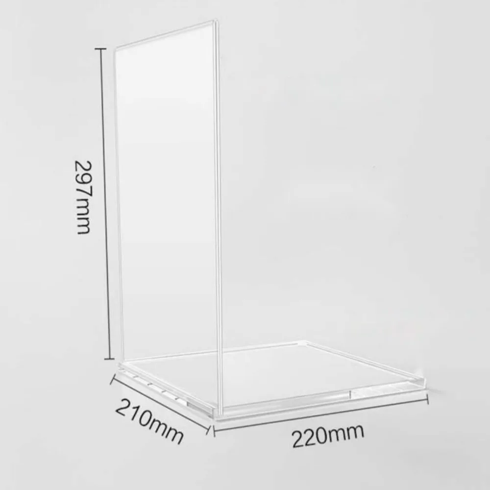 1PC A4 Advertising Board Acrylic Display Stand Skincare Counter Cosmetic Display Rack Shopping Mall Display Table