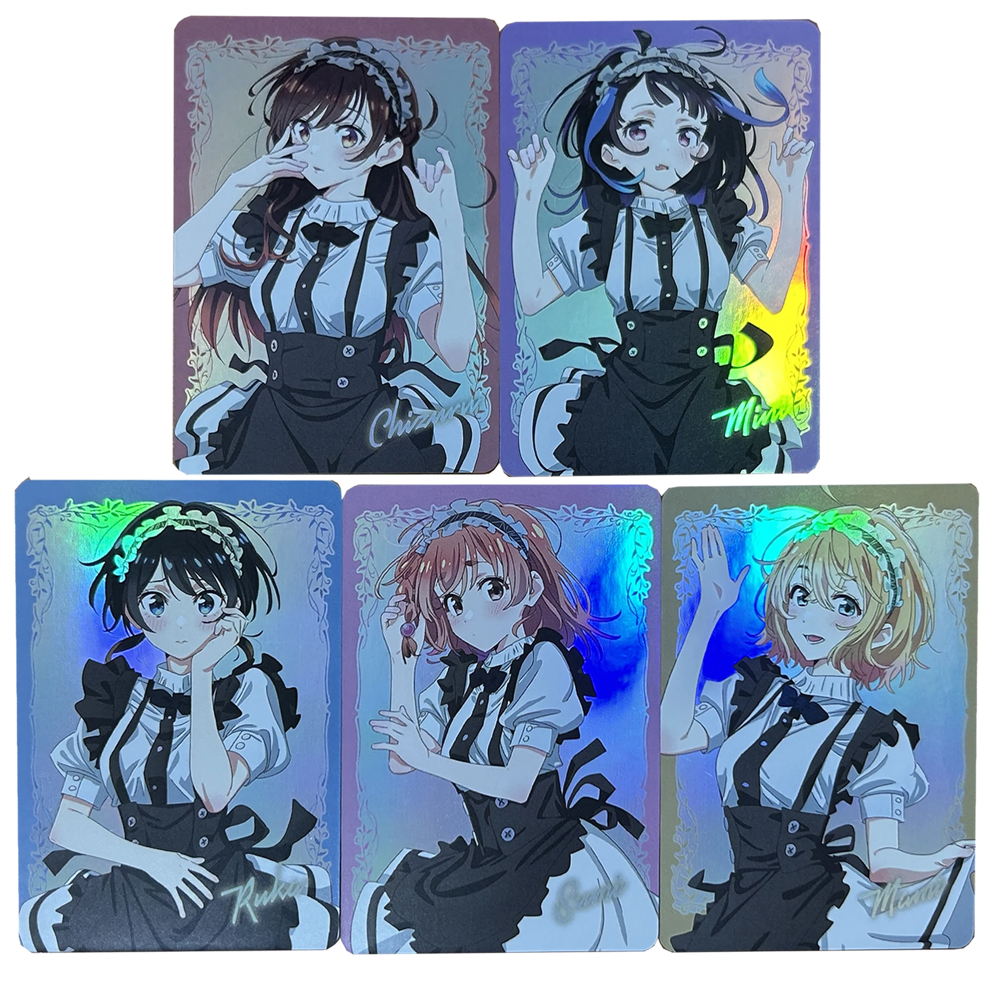 

Diy Self Made 5Pcs/set Rent A Girlfriend Ichinose Chizuru Kawaii Ws Collection Card Asami Nanami Anime Cards Gift Toys