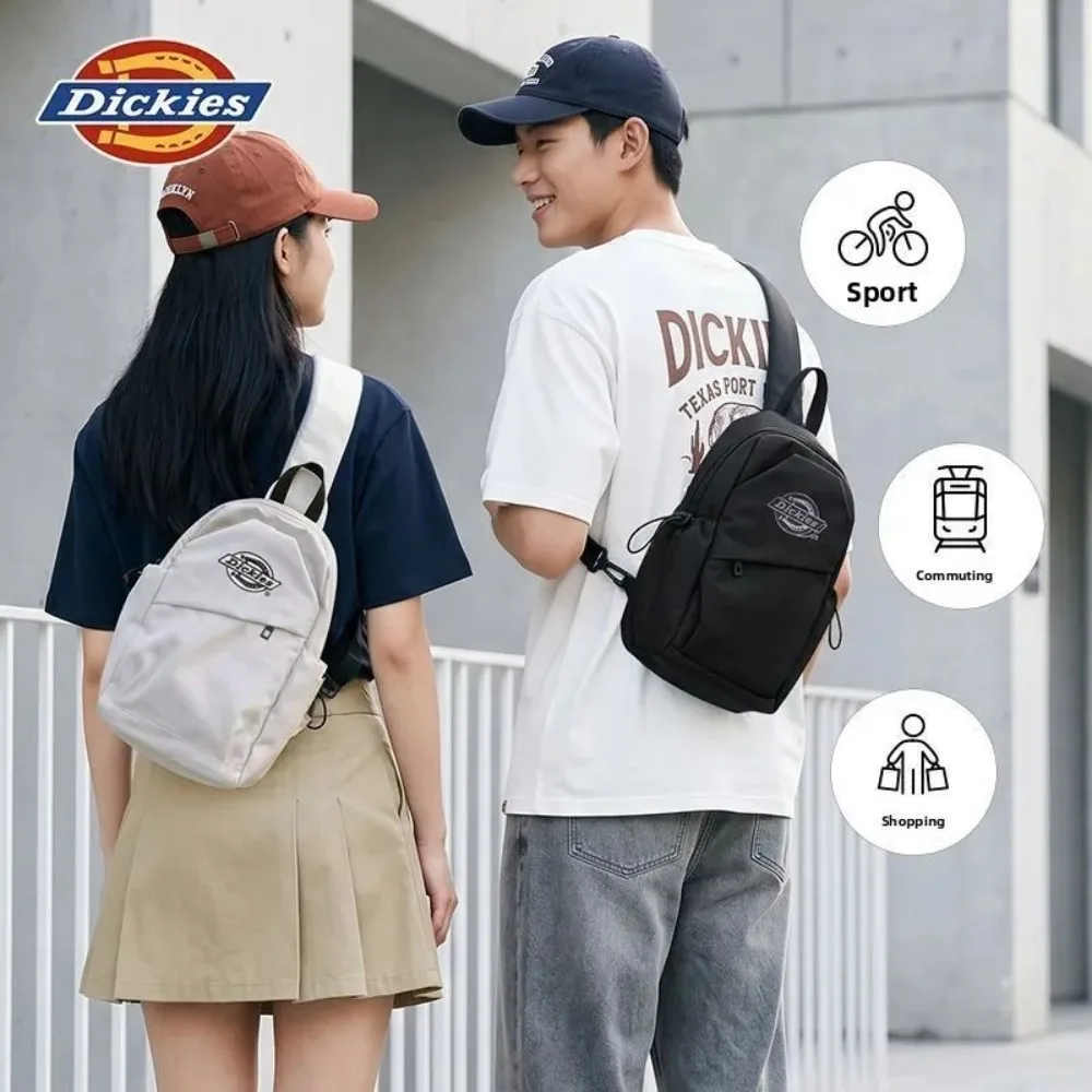 Dickies Crossbody Waist Chest Bag, Fashion Multifunctional Backpack for Men Women, Casual Sports Daypack