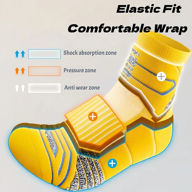 Calcetines Profesionales para Maratón, para Hombre, con Base Acolchada, para Deportes, Ciclismo, Baloncesto, Prevención 