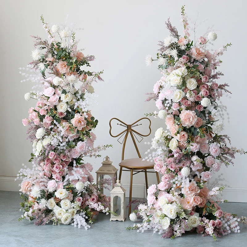

New Pink Wedding Arch Artificial Flower Arch for Wedding Decoration
