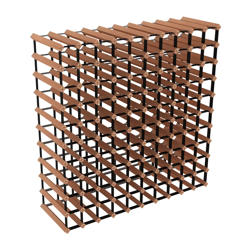 

Wine rack Solid wood Creative diagonal wine rack Household dining room Living room bar Wine cabinet grid