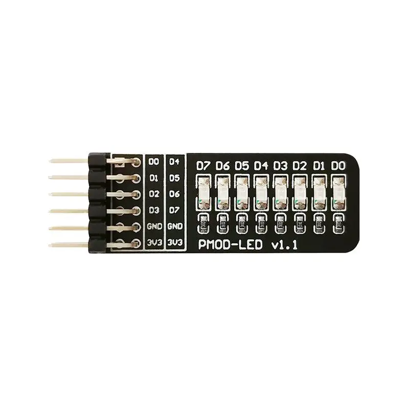 

PMOD-LED Плата расширения ICESugar FPGA, модуль расширения, стандартный PMOD Stecker 8 bit FÜHRTE