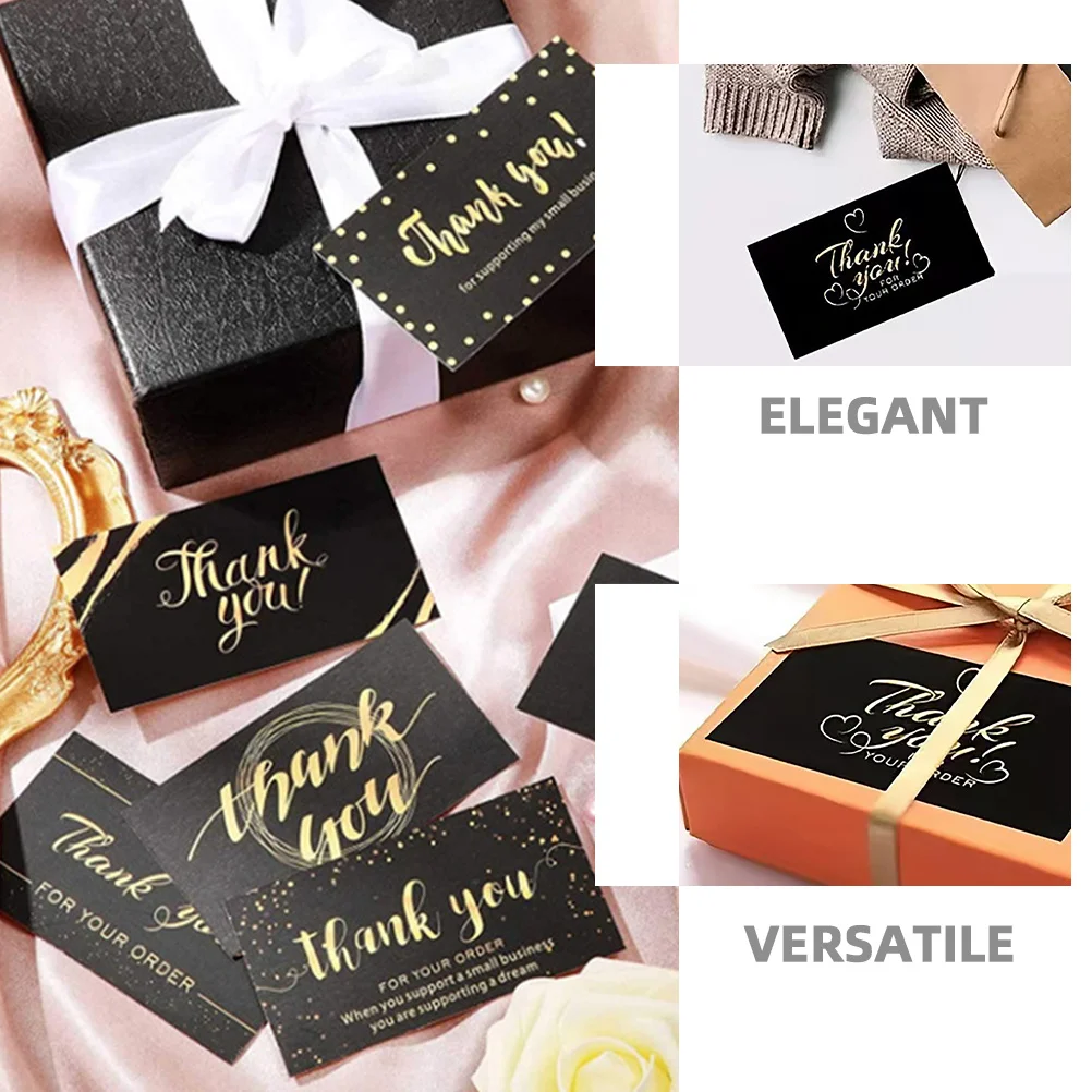 300 قطعة بطاقات شكر سوداء مربعة صغيرة للشركات الصغيرة التخرج الزفاف بطاقات ملاحظة فارغة لوازم الورق المكتبية #3