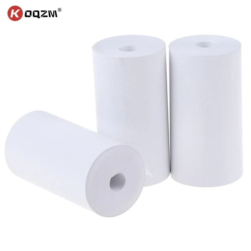 Papel térmico para impresora instantánea de cámara de niños, accesorios de repuesto de papel de impresión, 57x30mm, Color blanco, 1 rollo