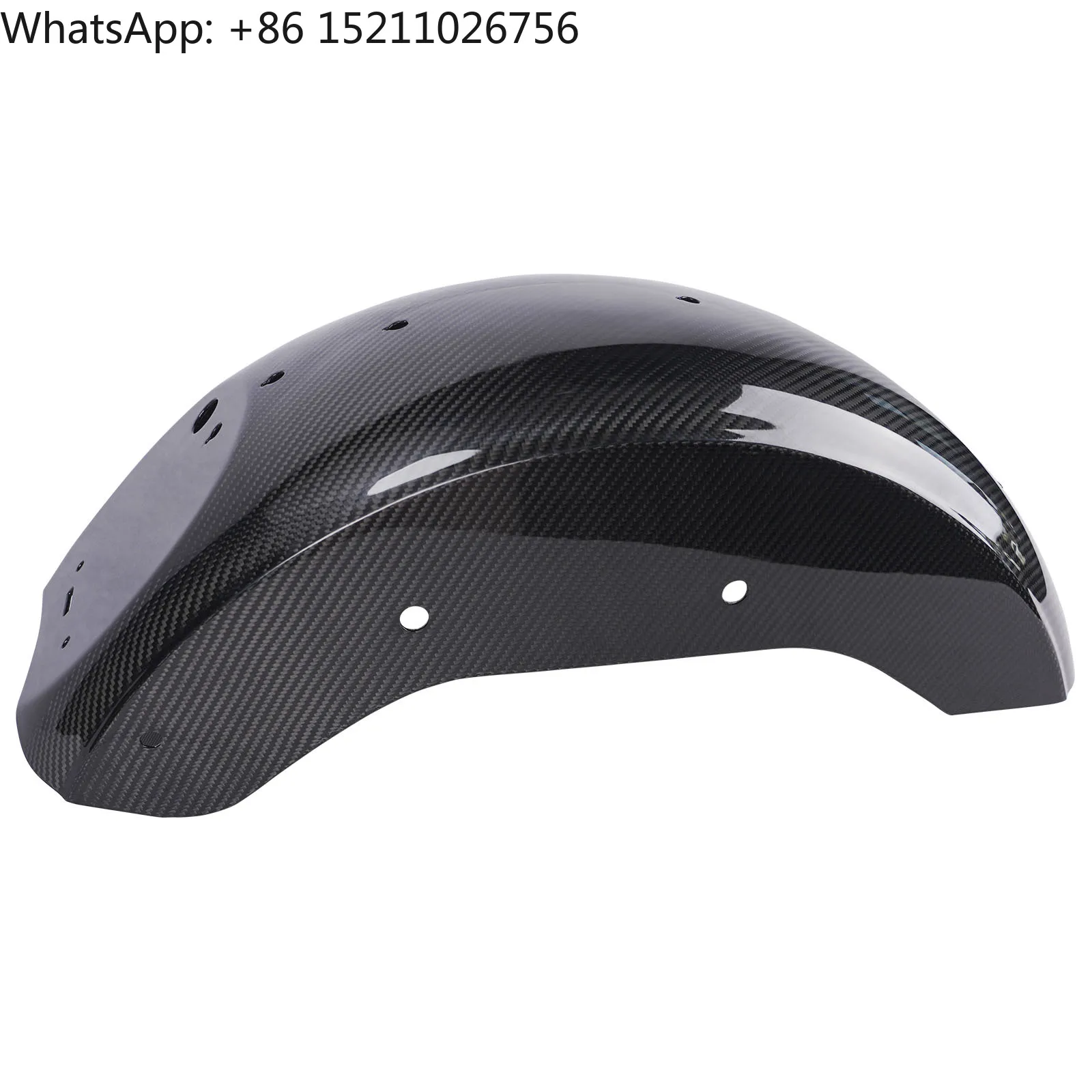 3K Twill Glossy Carbon Fiber Rear Fender for Harley Low Rider S ST 2018-2025 M8 Diagonal Motorcycle Fenders