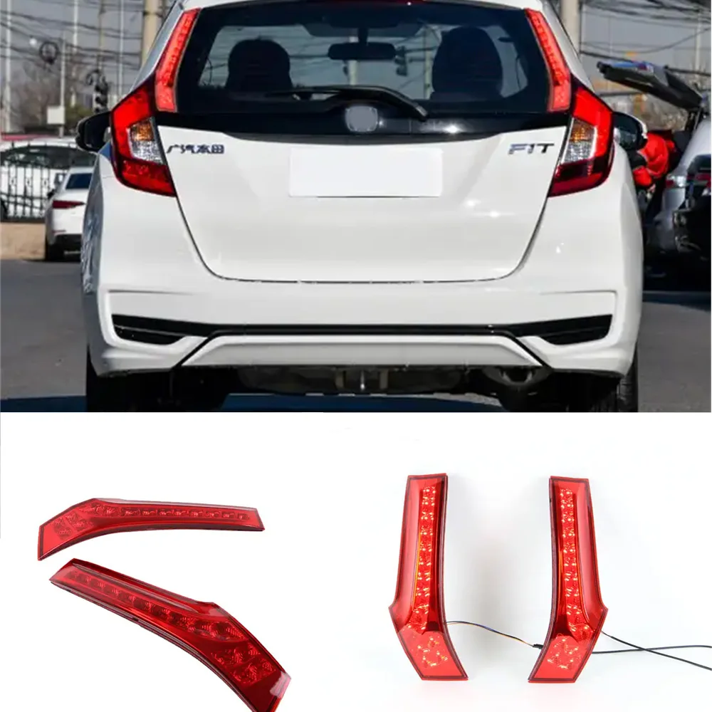 For Honda Fit/Jazz 2014 2015 2016 Car LED Rear Trunk Pillar Light Column Brake LED Lamp Driving Light