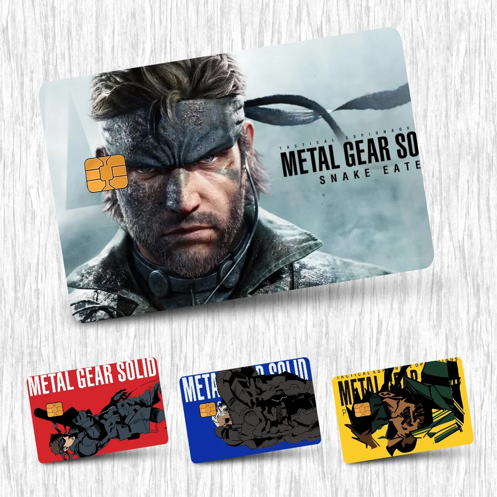 Game Metal Gear Solid 3 Snak Card Stickers Credit Card DIY Card Protector Stickers Waterproof Film Skin Cover