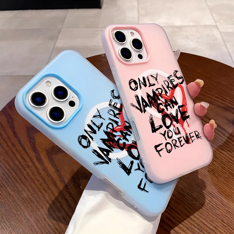 

Fashion Trendy Minimalist English Love Forever Phone Case For IPhone 16 15 14 13 12 11ProMax Silcone Phone Shockproof Case Cover