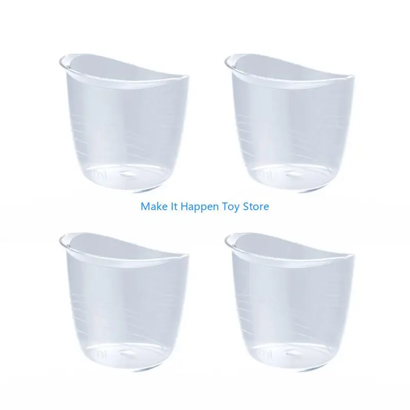 28EC 4 pezzi/set tazza per l'alimentazione del bambino, piccola tazza dosatrice, manometri antisoffocamento per bottiglia