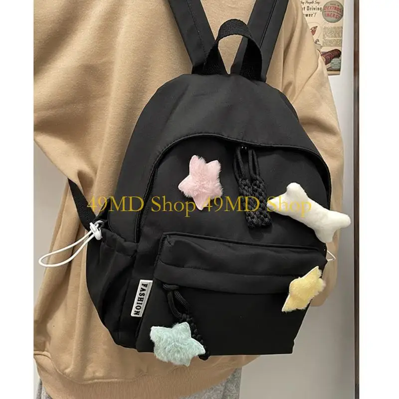 49MD Double Strap Shoulder Bag for Student Backpack Lightweight School Bag Rucksack