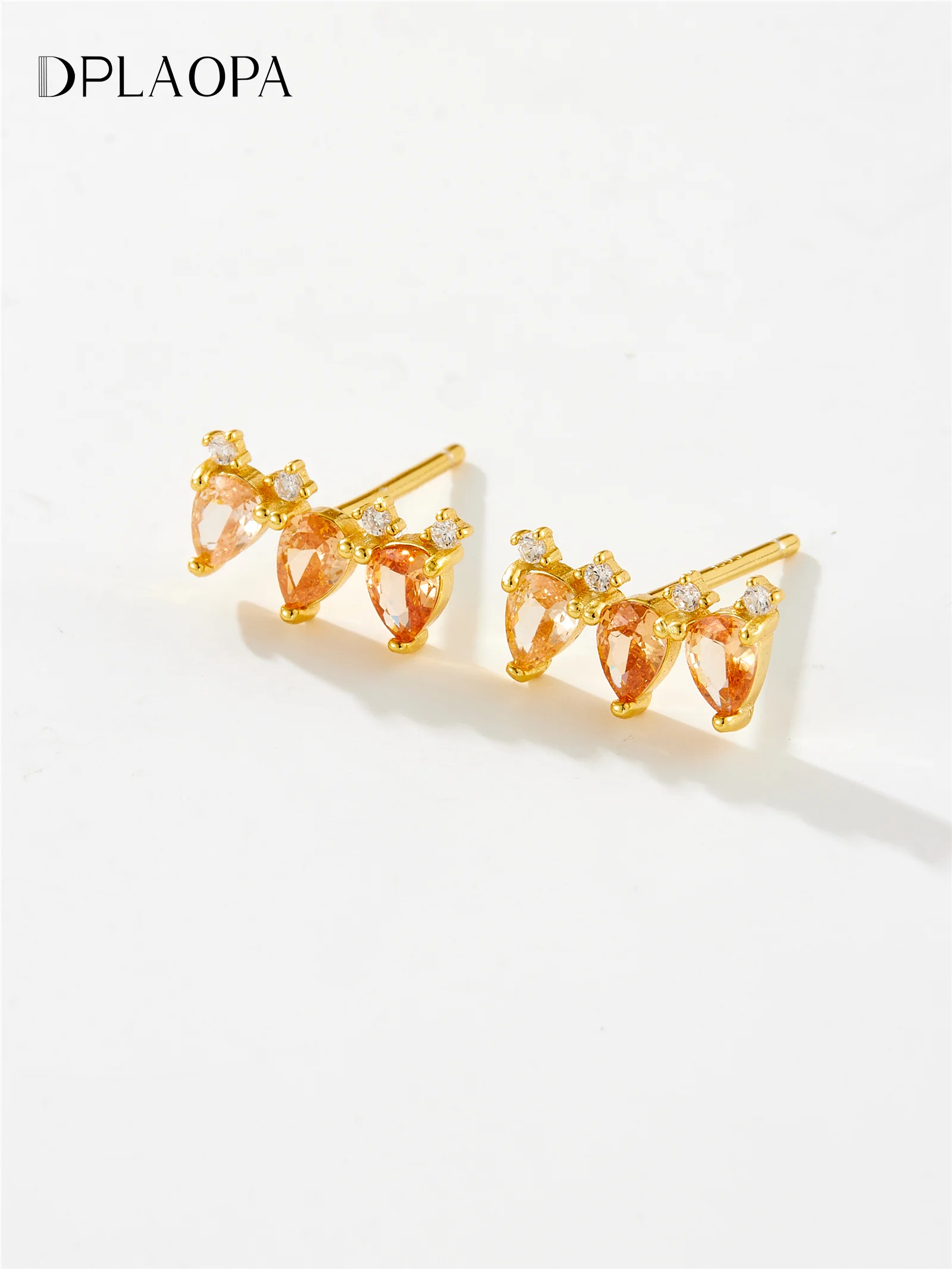 

Серьги-гвоздики DPLAOPA из 100% стерлингового серебра 925 пробы с миниатюрными цирконами, роскошные, изысканные, простые, для повседневного ношения, женские ювелирные аксессуары