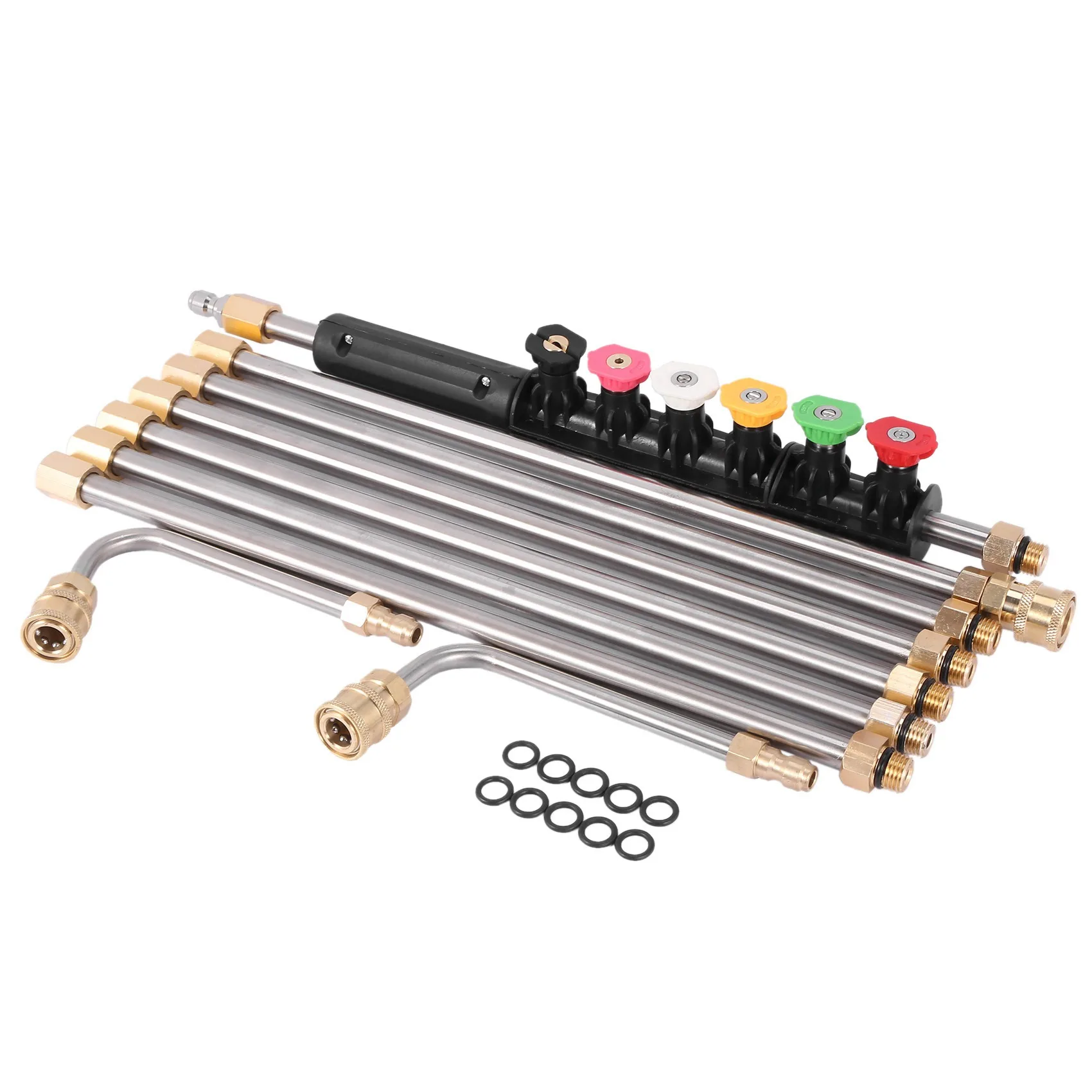 Pressure Washer Extension Wands - 120 Inch Power Washer Gutter Cleaning Tools, Telescoping Replacement Lance, Window Cleaner Noz