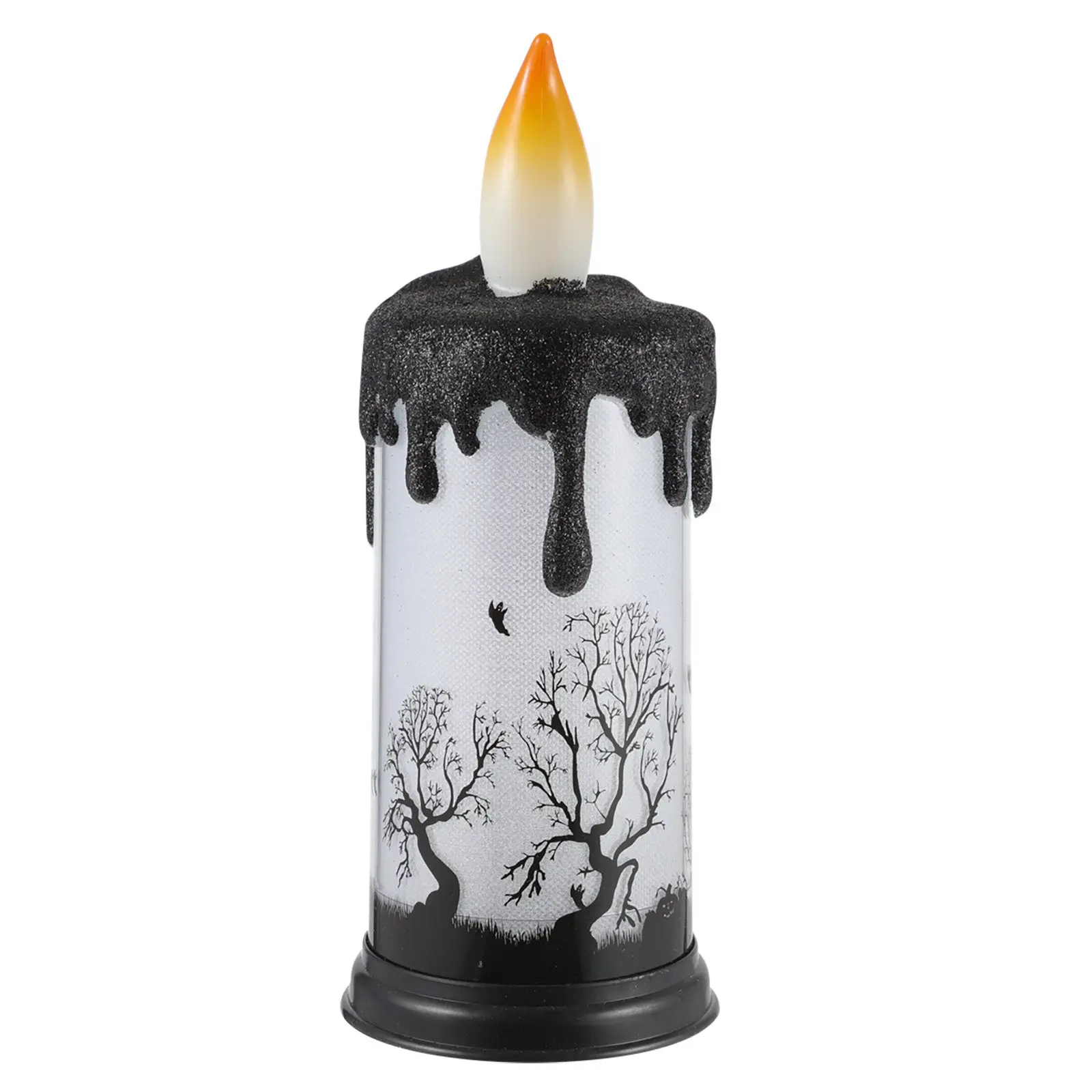 1Pcs LED Electronic Light Flameless Battery Operated Halloween Decorative Glowing Lamp Halloween LED