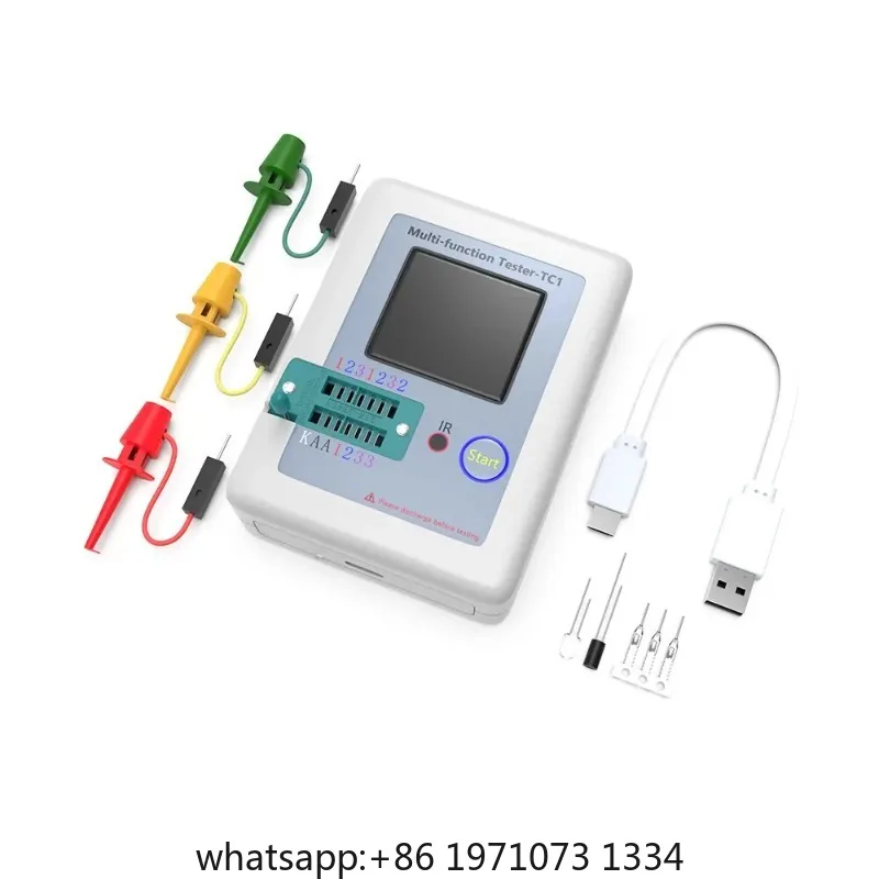 TC1 1.8 Inch   Display Multimeter Transistor Tester Diode Triode Resistor  Capacitor Test Meter