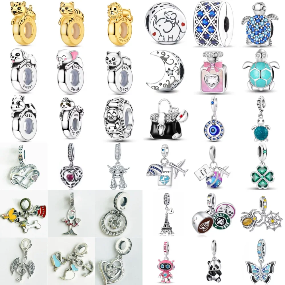 

Hot Selling 925 Silver,Moon,Turtle Beads,Butterfly,iron Tower Pendant,Fit Original Bracelet,DIY Accessories,Exquisite Jewelry