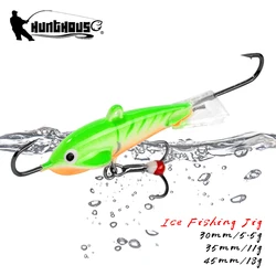Hunthouse Fishing Winter Ice Lure Balance 30mm/5.5g 35mm/11g 45mm/18g Sinking Jigging Wobblers Bait For Bass Pike Perch Tackle