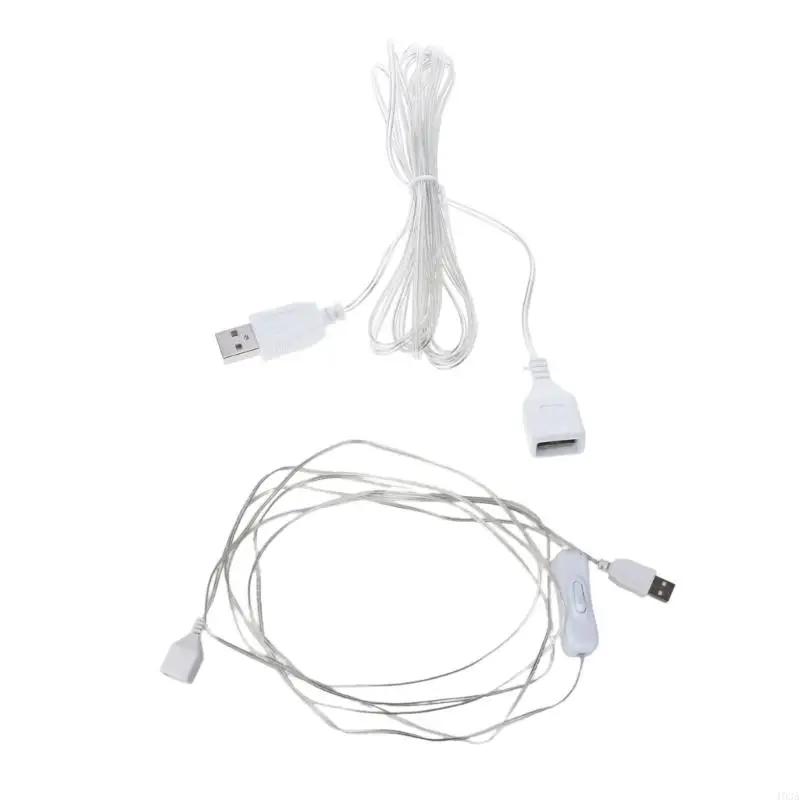 193A Male to Female USB Extension Cable Usb Light Strips USB Fan Charging Cord With/Without Switching