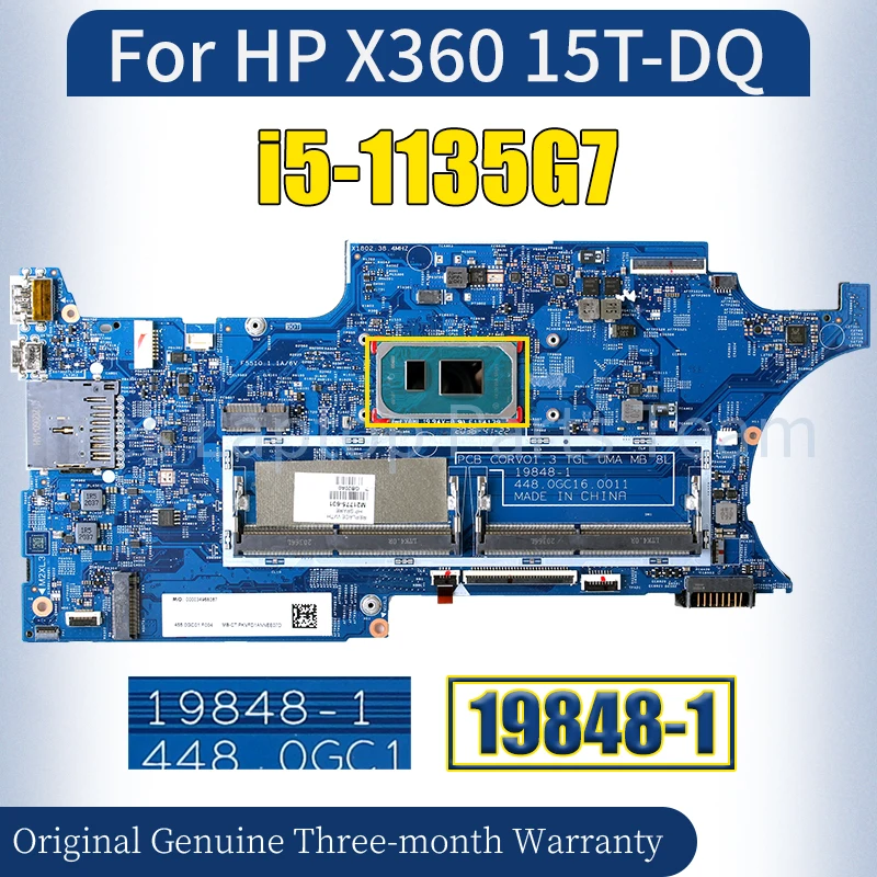 

Материнская плата для ноутбука HP X360 15T-DQ 19848-1, M21775-601 SRK05 i5-1135G 7, материнская плата для ноутбука