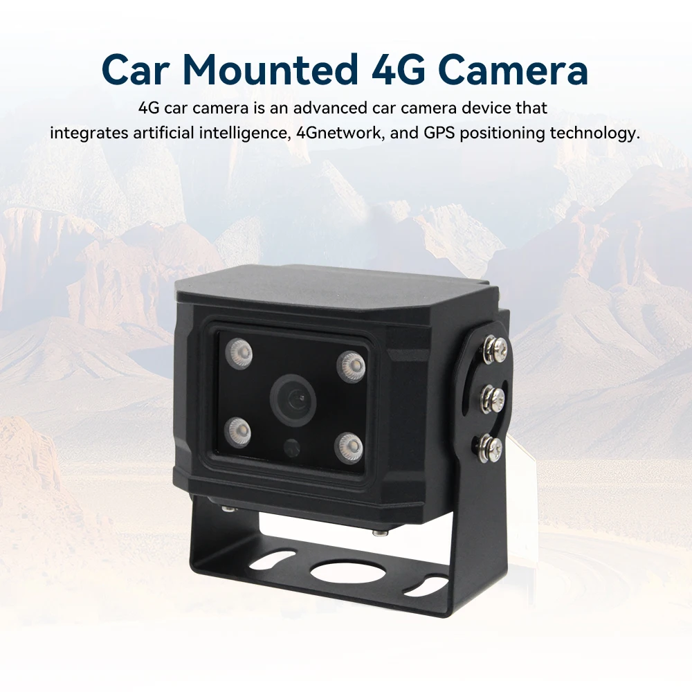 Truck Security Camera 4G Wireless GPS AI Pedestrian Detection BSD Warning Alarm Box Safety AI Camera s for Vehicles