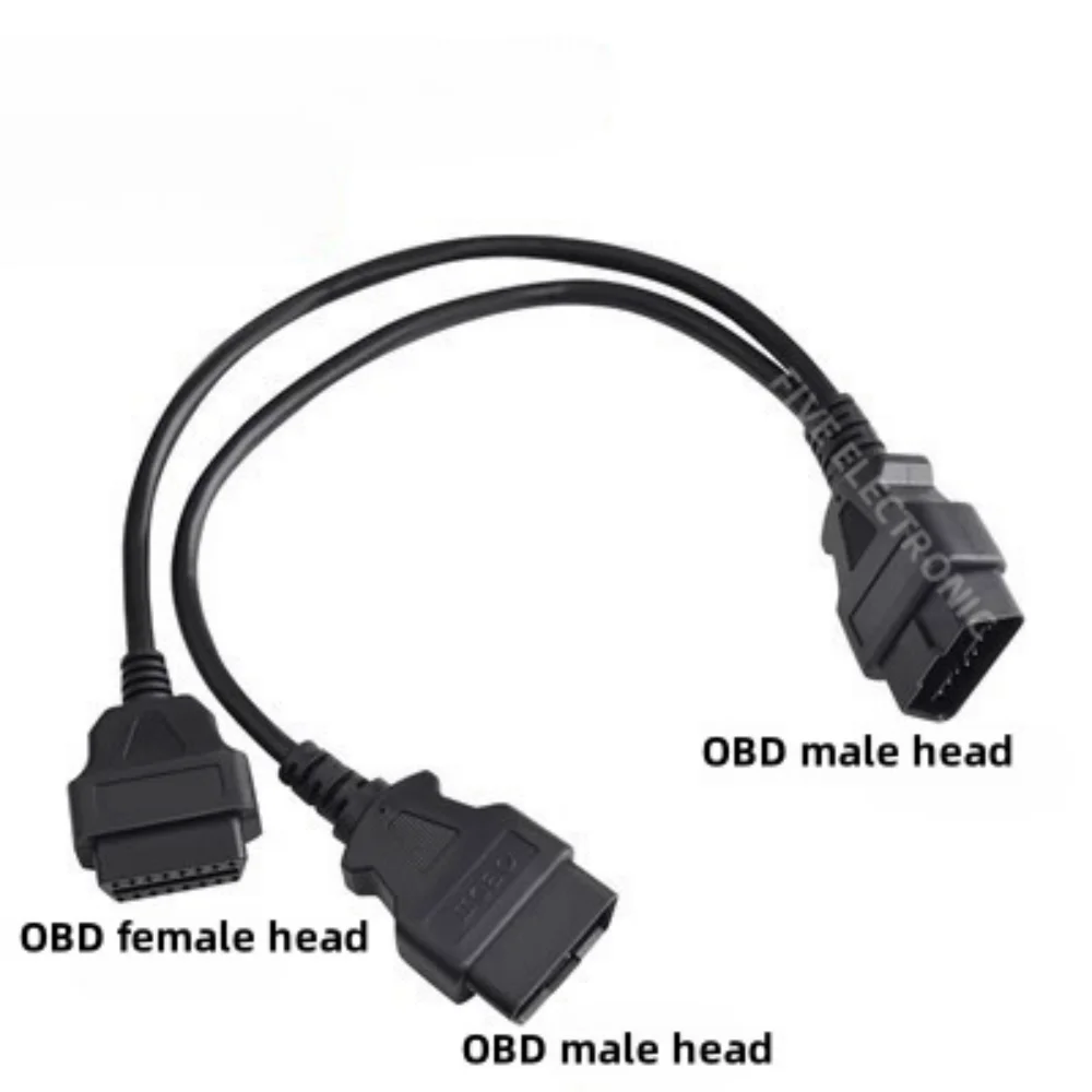 

OBD2 Male Adapter Extension Cable Automotive OBD Extension Cable 16-Pin Splitter Connector