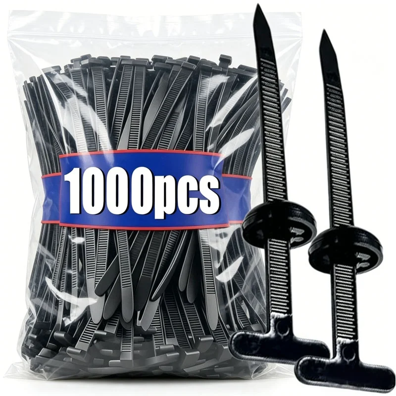 Nylon Cable Tie Buckle Heavy Duty Zip Ties with Pin Button Universal Self-locking Zip Ties Tool Car Daily Repair Fastening Strap