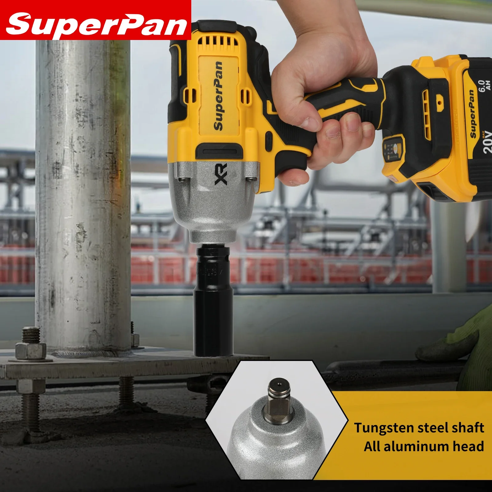 

20V Superpan DCF900 1/2 Universal Impact Wrench - High Torque Brushless Wireless Power Tool