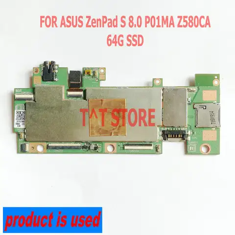 USED FOR ASUS ZenPad S 8.0 P01MA Z580CA tabelt motherboard Z580CA_MB_JP 4G RAM + 64G SSD test good free shipping