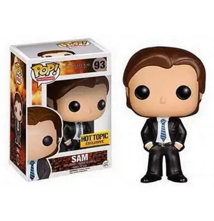 Funko POP Sobrenatural Unisse à Caça Sam 93 #   Tópico quente com brinquedos de sangue coleção de ação figura vinil modelo brinquedos presente do miúdo