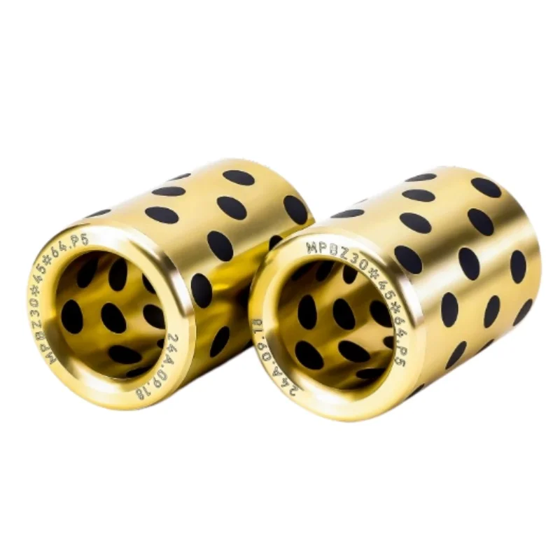 2PCS Bronze Bushing OD12 15  x ID 8 10 mm Oil-freeBearing Liner Self-lubricating Copper Sleeve Copper Alloy Motor Pump Graphite