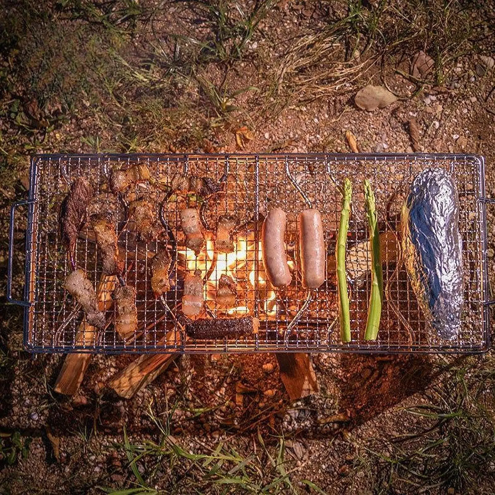 

BBQ Grill Mesh Mat Multifunctional Non Stick for Outdoor Camping Party