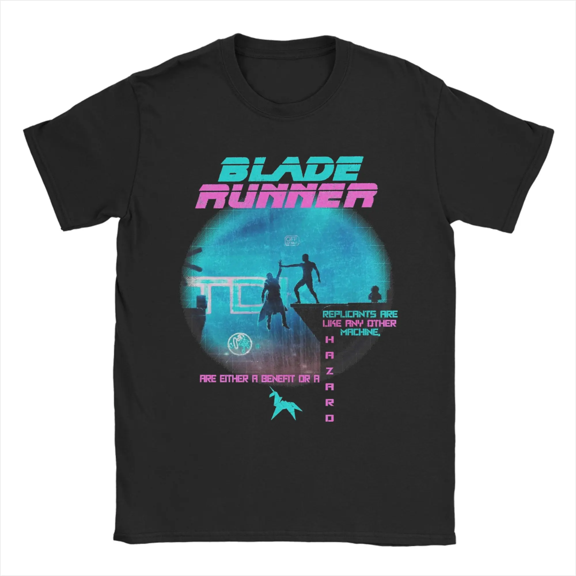 

Blade Runner 80s Cult Movie T-Shirt Men Vintage Cotton Tee Shirt Round Collar Short Sleeve T Shirt New Arrival Clothing