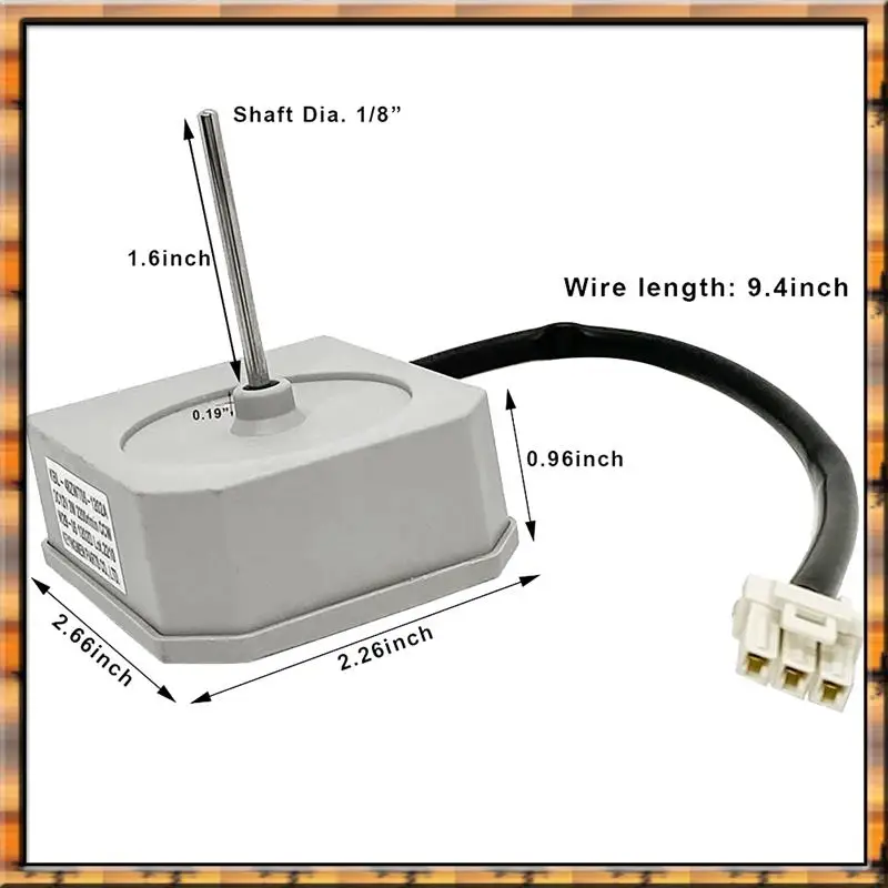 

Двигатель вентилятора холодильника Trenddc12v 2025 года KBL-48ZWT05-1202A для Magic Chef, холодильника Frigidaire, TCL, холодильника Omar, 2 Вт 2200 об/мин C